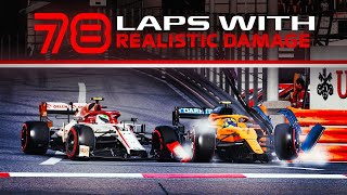 F1 2020 Monaco 100 Race Online with SIMULATION DAMAGE [upl. by Laurentia]