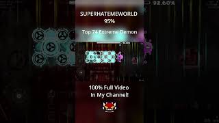 95 SUPERHATEMEWORLD Top 74 Extreme Demon shorts [upl. by Meibers]