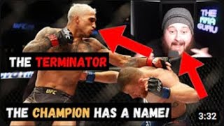 Oliveira The Terminator Makes MMA GURU Happy after Sleeping Justin Gaethje Mr Jewru Reupload [upl. by Kho]