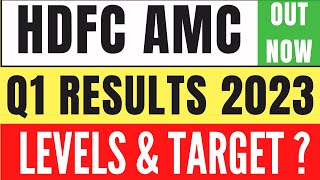 HDFC AMC Q1 RESULTS 2023  HDFC AMC SHARE NEWS  HDFC AMC SHARE PRICE  HDFC AMC SHARE TARGET [upl. by Sosthena]