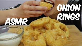 ASMR Onion Rings stuffed MOZZARELLA CHEESE EXTREME CRUNCH EATING SOUNDS No Talking  SASASMR [upl. by Ennayrb]