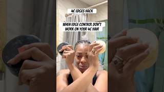 How to lay down edges on 4c hair without edge control [upl. by Petromilli235]