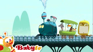 Tricky Tracks  Train and Numbers  Counting for Toddlers BabyTV [upl. by Anerom]