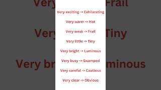 Alternative ways to say Very replaceverysynonyms very englishlanguage [upl. by Abrahams]