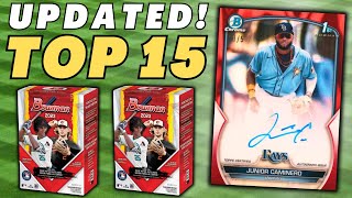 Top 10 Prospects in 2023 Bowman  Updated 6524  Bowman Chrome Baseball Cards [upl. by Kwok]