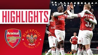 GOALS amp HIGHLIGHTS  Arsenal 2  1 Blackpool [upl. by Sumahs462]