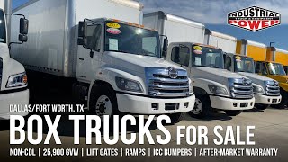 26ft Box Trucks for Sale  Preowned  NonCDL  Lift Gates  Dallas Fort Worth TX [upl. by Patsy]