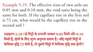 The effective sizes of two soils are 005 mm and 010 mm the void ratio being the same for both [upl. by Merralee]