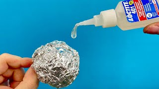 You Wont Believe What Happens When You Pour Super Glue on Aluminum Foil [upl. by Selene]