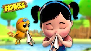 Sneeze Song  Nursery Rhymes amp Kids Songs  Cartoon Videos by Farmees [upl. by Peih137]