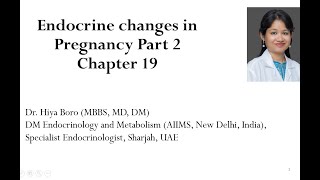 Endocrine changes in pregnancy part 2 [upl. by Glaab]