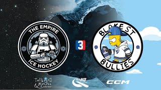 Empire v Bullies  Div 3  3rd September  IceHQ Beer League ice hockey [upl. by Anitsej]