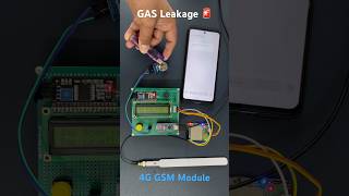 GAS leakage detect 🚨 4g gsm gsmprojects diy arduinouno microcontroller diyprojects arduino [upl. by Klos]