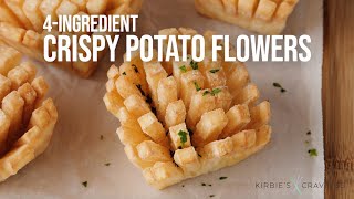 4Ingredient Crispy Potato Flowers [upl. by Yblek121]