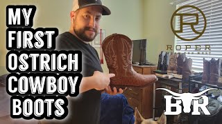 My First Ostrich Cowboy Boots A Detailed Review [upl. by Truda229]