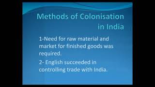 Methods of Colonisation in India class8 [upl. by Doownel]