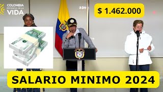 🔵 Así Quedó el Salario Minimo en el 2024 aquí en Colombia 🇨🇴… [upl. by Fernand370]