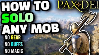 Pax Dei How to Solo ANYTHING Regardless of Gear or Level NO MAGIC Needed Best Way To Fight Mobs [upl. by Almallah]