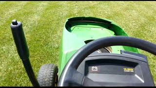 Mowing Bagging and an Update on the 1997 John Deere LX176 [upl. by Anelas]