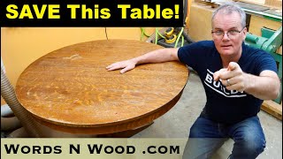 Refinish a TRASHED Antique Pedestal Table in about ONE WEEK [upl. by Normie]