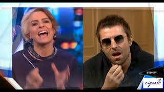 Liam Gallagher interview  The Project Australia January 10 2018 [upl. by Adnahs745]