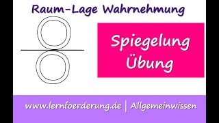 Wahrnehmung Spiegelung und RaumLage  🔴 Unser erstes Video [upl. by Debbie]