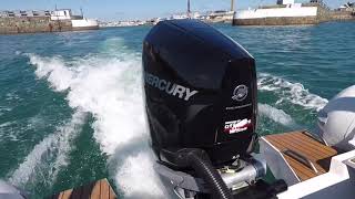 2020 Mercury Verado 300 V8 fitted to stingher 800GT full power run [upl. by Ahsata]