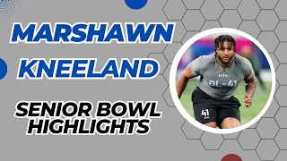 Dallas Cowboys EDGE Marshawn Kneeland Senior Bowl Highlights [upl. by Nolava]