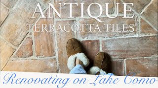 Restoring ANTIQUE TERRACOTTA tiles in our Italian villa  DIY [upl. by Surtimed]