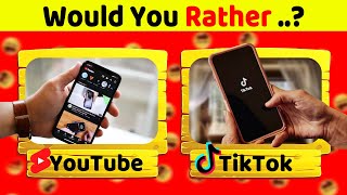 50 WOULD YOU RATHER Questions Tech 🖱️💻 Social Media 📱 and Video Games 🎮 [upl. by Rowan]