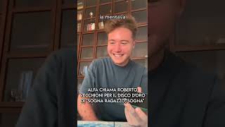 Alfa chiama Roberto Vecchioni quotSogna ragazzo sognaquot è finalmente disco doro [upl. by Lozar]