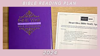 Bible Reading Plan 2024 bible biblejournaling biblestudy planning [upl. by Atsed]