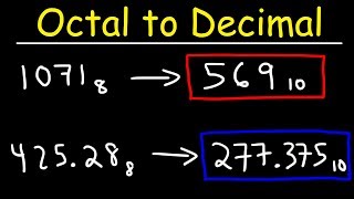 Octal to Decimal Conversion [upl. by Bristow]