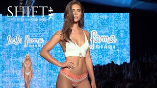 LULI FAMA 4K UNCUT  2019 Swimwear Collection  Miami Swim Week 2018 [upl. by Anilam469]