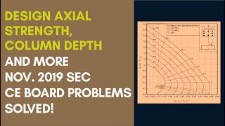 SEC Nov 2019 CE Board Exam Problems on Rectangular Tied Column and Flat Steel Bar Solved [upl. by Nigem]