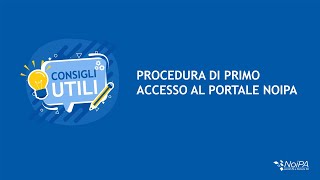 Procedura di primo accesso al portale NoiPA [upl. by Borlase]