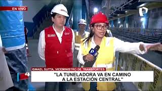 MTC trabaja en 40 frentes en simultáneo para acelerar construcción de la Línea 2 del Metro de Lima [upl. by Yra]