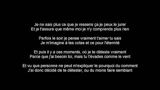 Texte rap quot Malgré moi quot avec instrumental beat [upl. by Petes]