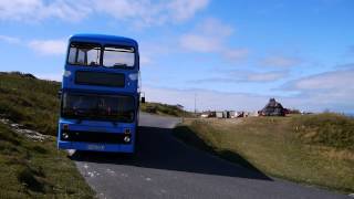 Isle of Wight Vectis Bus Island Breezers Buses at Needles Battery August 2013 [upl. by Anahcar]