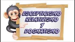 ESCEPTICISMO RELATIVISMO Y DOGMATISMO Corrientes de Conocimiento [upl. by Leur]