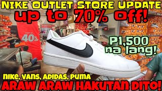 NIKE OUTLET STORE UP TO 70 OFF ON SELECTED ITEMS FOR BRANDS VANS NIKE ADIDAS PUMA [upl. by Jens651]