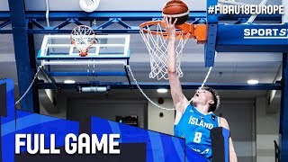 Iceland v Georgia  Full Game  FIBA U18 European Championship 2017  DIV B [upl. by Idnis234]