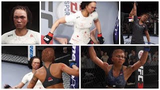 Michelle Waterson gets destroyed EA UFC 3 Ryona Edition [upl. by Markman]