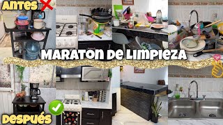 MARATON DE LIMPIEZA✨️La Casa era un COMPLETO DESASTRE😦MOTIVACION💯 [upl. by Ecart]