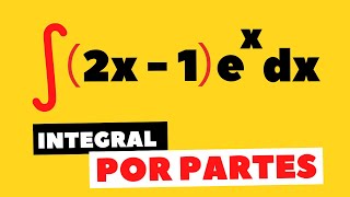 🚨🚨 A primitiva de 2x1ex 🤯 INTEGRAÇÃO POR PARTES PASSO A PASSO [upl. by Auqined]