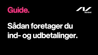 Guide til Ind og Udbetalinger [upl. by Nanete]