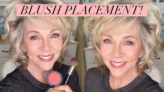 Blush Placement Can Change Your Whole Face  Over 50 [upl. by Copp]