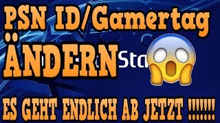 PSN GamerTag ID ändern geht ab jetzt Leute [upl. by Sitoiyanap]