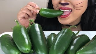 ASMR SPICY JALAPEÑO PEPPER PLATTER  Crunchy Eating Sounds  ASMR Phan [upl. by Omle]