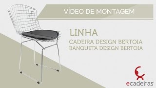 Cadeira Design Bertoia Montagem  Ecadeiras [upl. by Aoht]